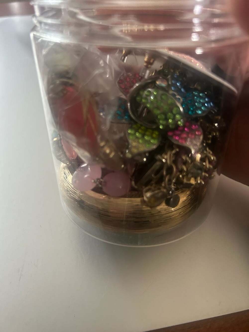Ella Shea Jewelry Jar Assorted Costume Jewelry Collection